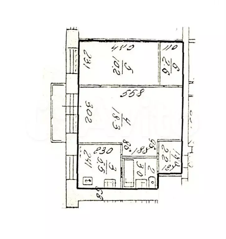 2-к. квартира, 42 м, 4/5 эт. - Фото 0