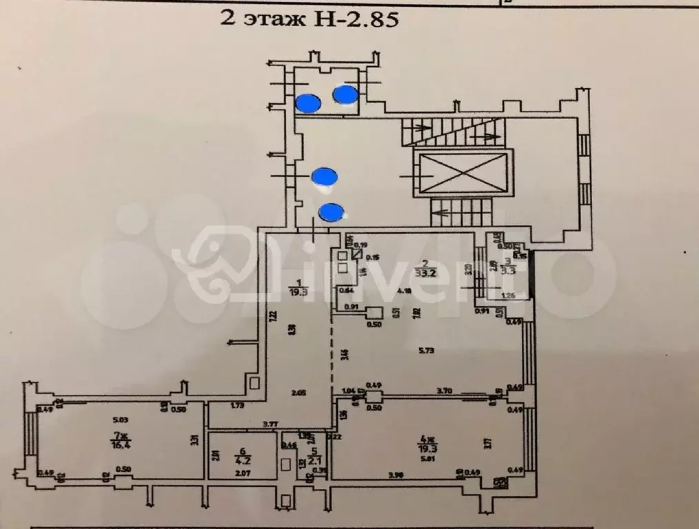 3-к. квартира, 97,8 м, 2/7 эт. - Фото 0