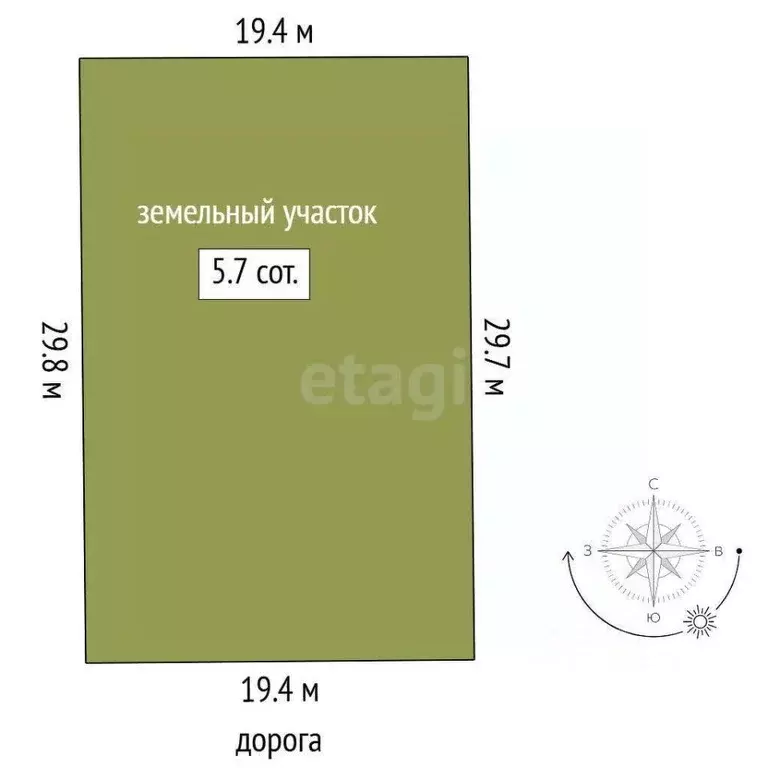 Участок в Тюменская область, Тюменский муниципальный округ, ... - Фото 1