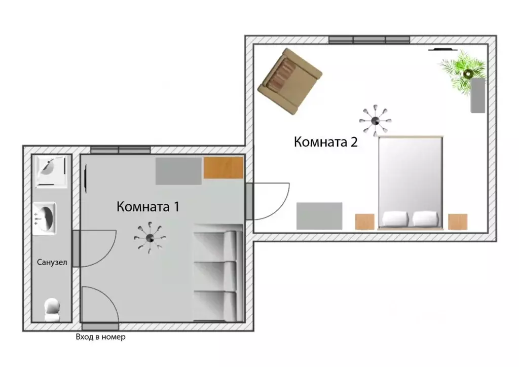 Комната Костромская область, Костромской район, Чернопенское с/пос, д. ... - Фото 2