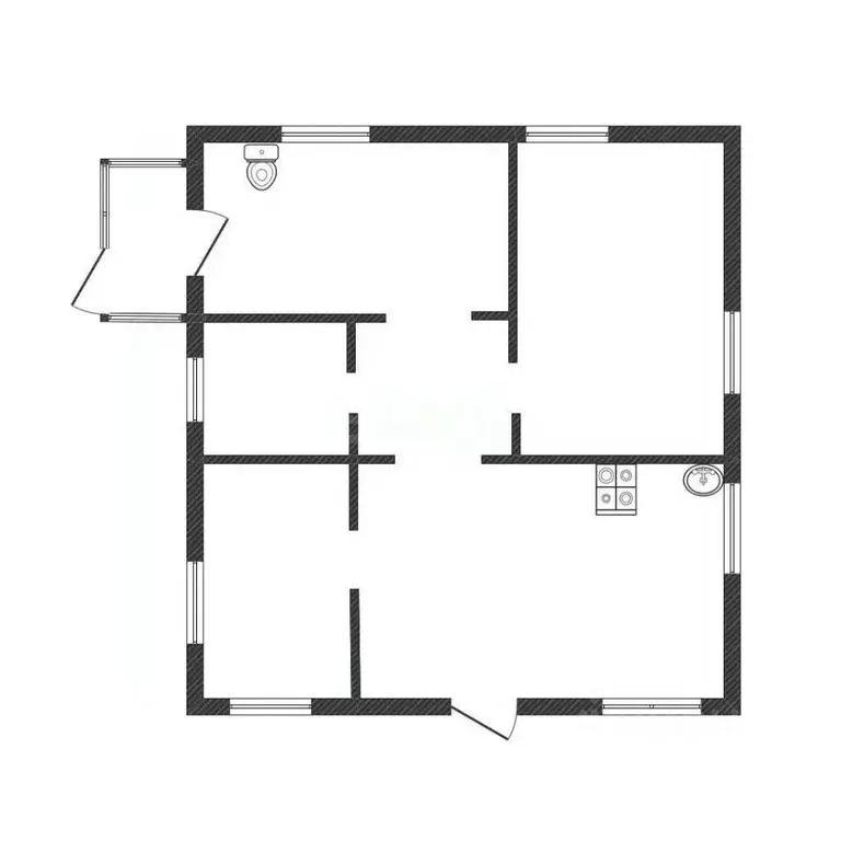 Дом в Смоленская область, Красный пгт ул. Социалистическая, 31 (50 м) - Фото 2