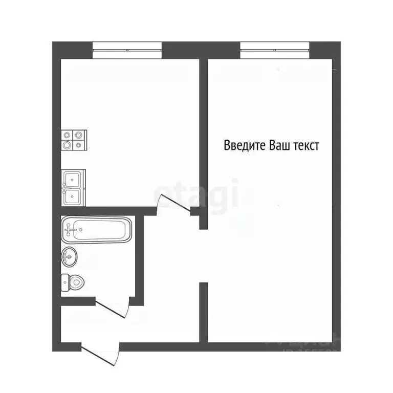 1-к кв. Самарская область, Самара Московское ш., 30 (30.5 м) - Фото 2