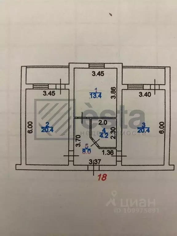 2-к кв. Дагестан, Махачкала ул. Юсупова, 49А (80.0 м) - Фото 1