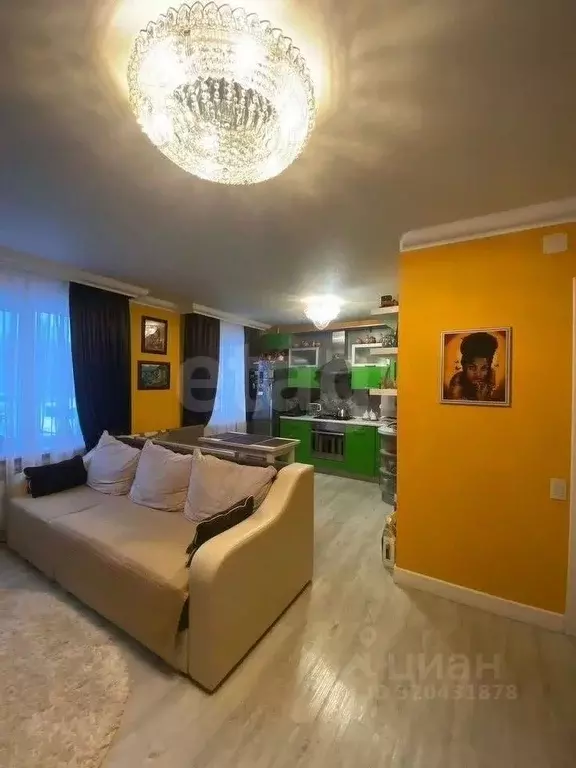 4-к кв. Коми, Ухта просп. Ленина, 55 (70.0 м) - Фото 1