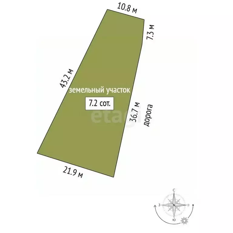 Участок в Москва № 185 кв-л,  (7.2 сот.) - Фото 2