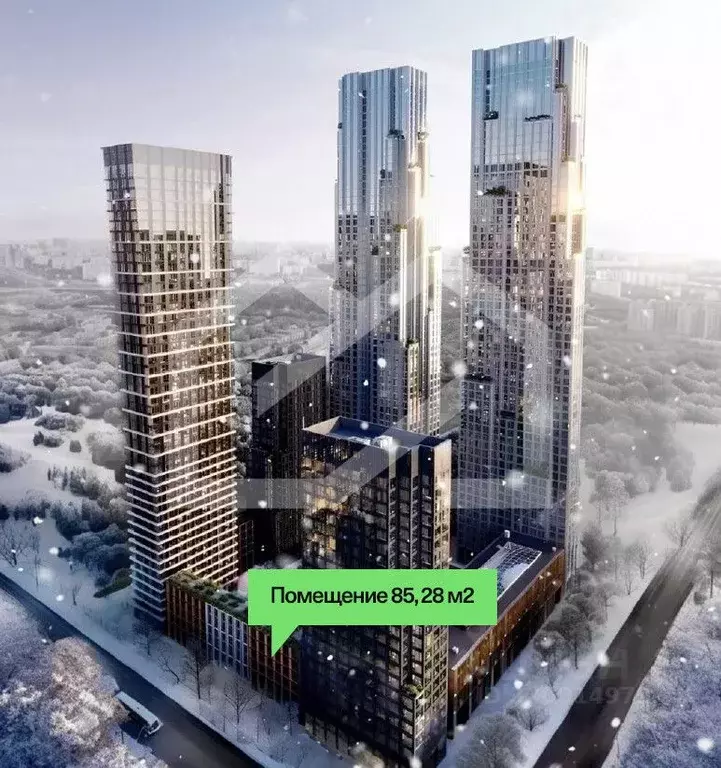 Помещение свободного назначения в Москва Веер жилой комплекс (85 м) - Фото 1