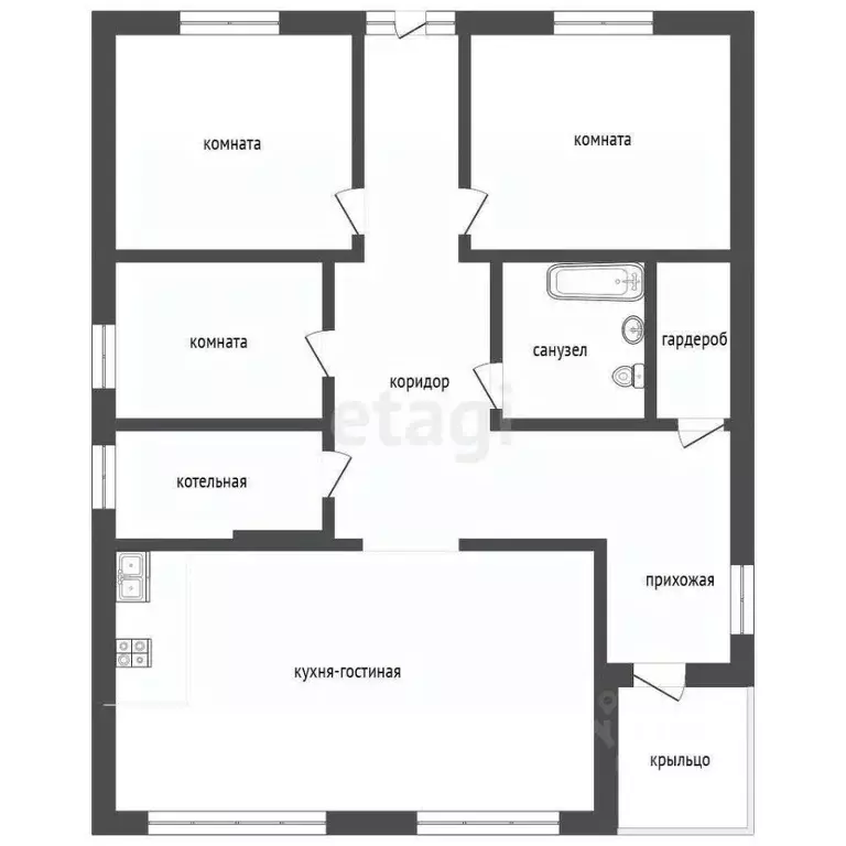 Дом в Татарстан, Тукаевский район, д. Азьмушкино, Подсолнухи мкр ул. ... - Фото 1