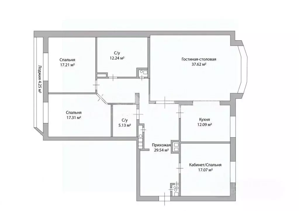 4-к кв. Москва 3-я Тверская-Ямская ул., 44 (145.8 м) - Фото 1