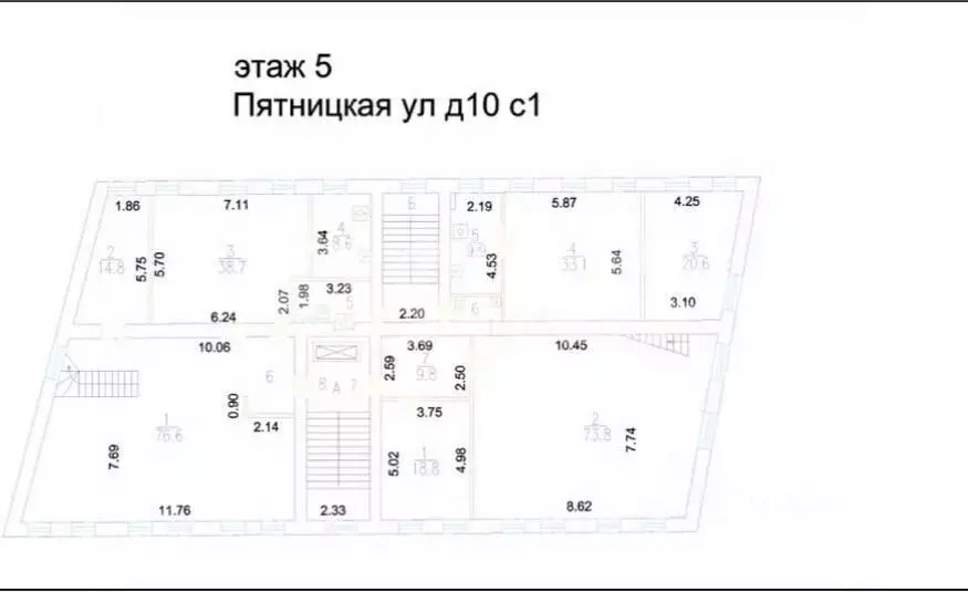 5-к кв. Москва Пятницкая ул., 10С1 (273.0 м) - Фото 2