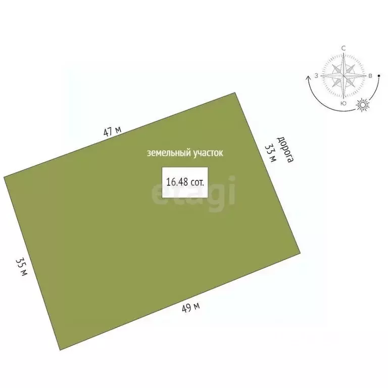 Участок в Мордовия, Лямбирский район, д. Кадышево Луговая ул. (16.48 ... - Фото 2