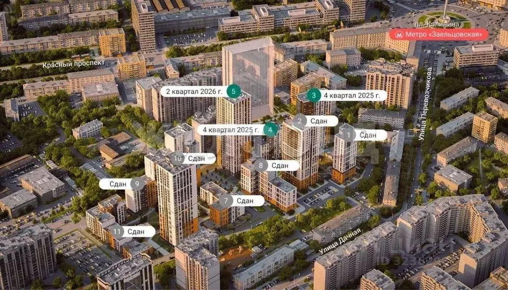 1-к кв. Новосибирская область, Новосибирск Красный просп., 197/9 (29.5 ... - Фото 2