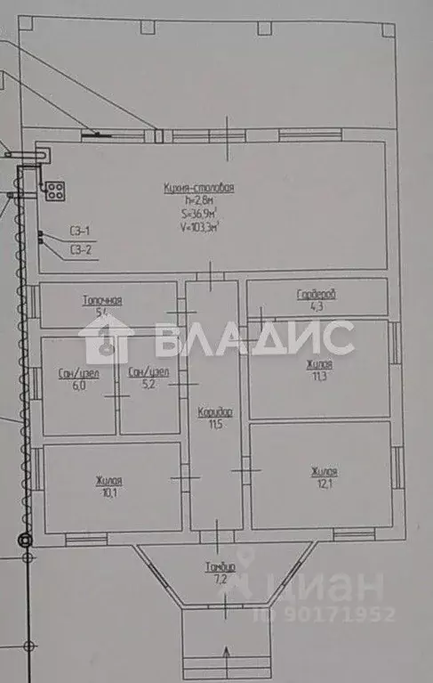Дом в Башкортостан, Стерлитамакский район, Казадаевский сельсовет, с. ... - Фото 2