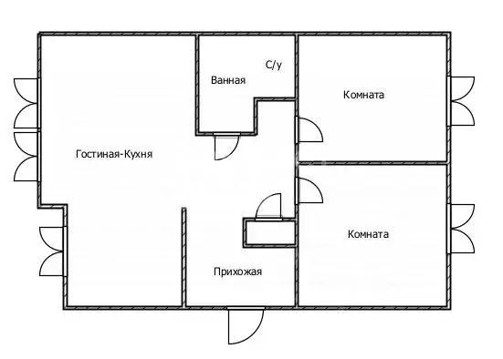 3-к кв. Ульяновская область, Ульяновск ул. Крымова, 61А (100.4 м) - Фото 1