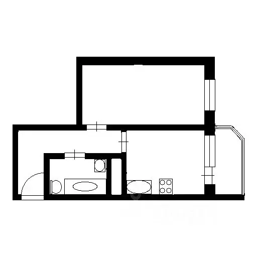 1-к кв. Санкт-Петербург Усть-Славянка тер., просп. Советский, 14 (37.2 ... - Фото 2
