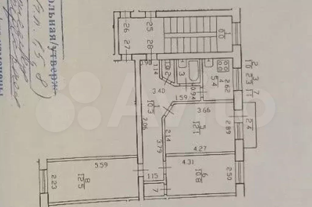3-к. квартира, 55 м, 4/5 эт. - Фото 0