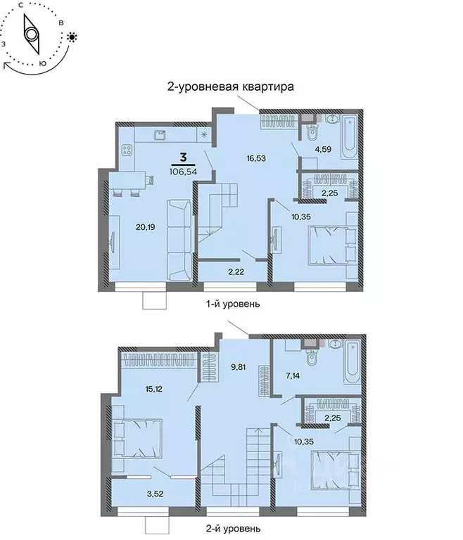 3-к кв. Рязанская область, Рязань Метропарк тер., Метропарк жилой ... - Фото 1