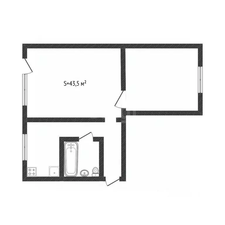 2-к кв. Алтайский край, Белокуриха ул. Соболева, 7 (43.5 м) - Фото 1