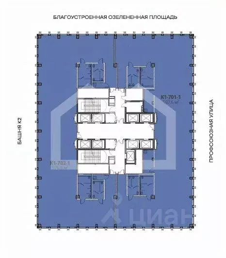 Помещение свободного назначения в Москва Старокалужское ш., 64АС2 (598 ... - Фото 2