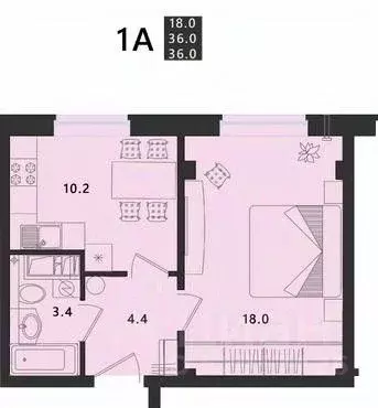 1-к кв. Псковская область, Псковский район, Завеличенская волость, д. ... - Фото 0