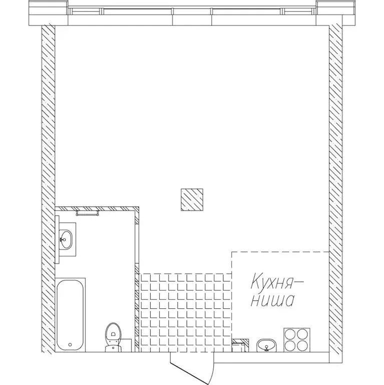 1-к кв. Приморский край, Владивосток Санаторная мкр,  (46.48 м) - Фото 1