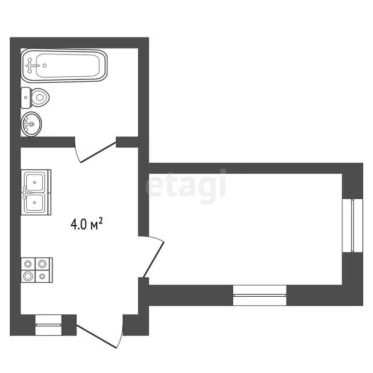 1-комнатная квартира: Феодосия, улица Желябова, 11 (30.5 м) - Фото 1
