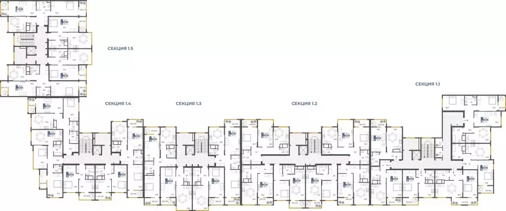 1-комнатная квартира: Перевальное, ЖК Предгорье (44 м) - Фото 2