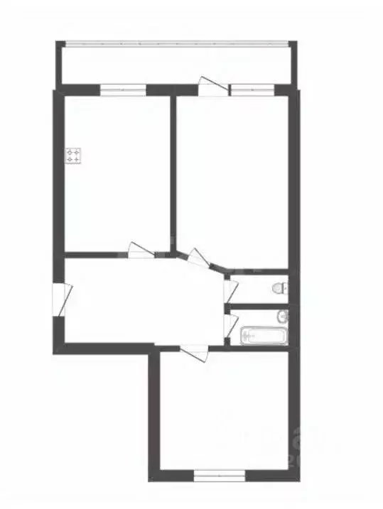 2-к кв. Воронежская область, Борисоглебск Матросовская ул., 109 (50.2 ... - Фото 1