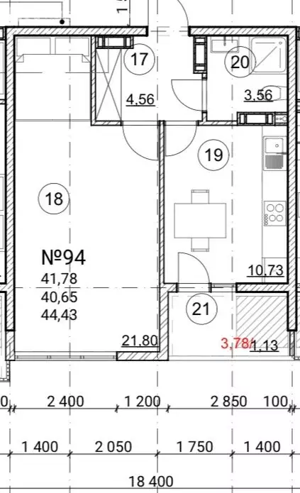 1-комнатная квартира: Семидворье, Пограничный переулок, 6 (43.7 м) - Фото 1