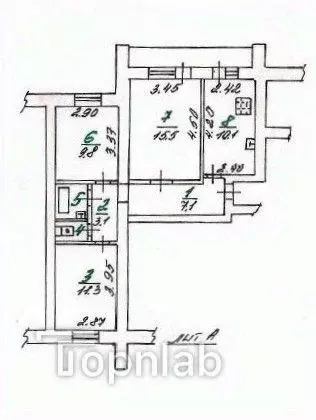 3-к кв. Орловская область, Орел ул. Максима Горького, 103 (60.6 м) - Фото 1