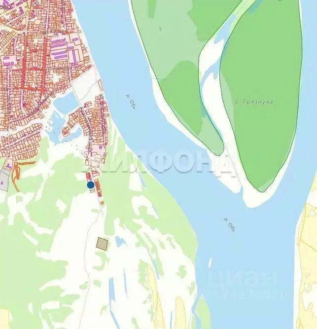 Участок в Томская область, с. Кожевниково ул. Красноармейская (11.94 ... - Фото 1