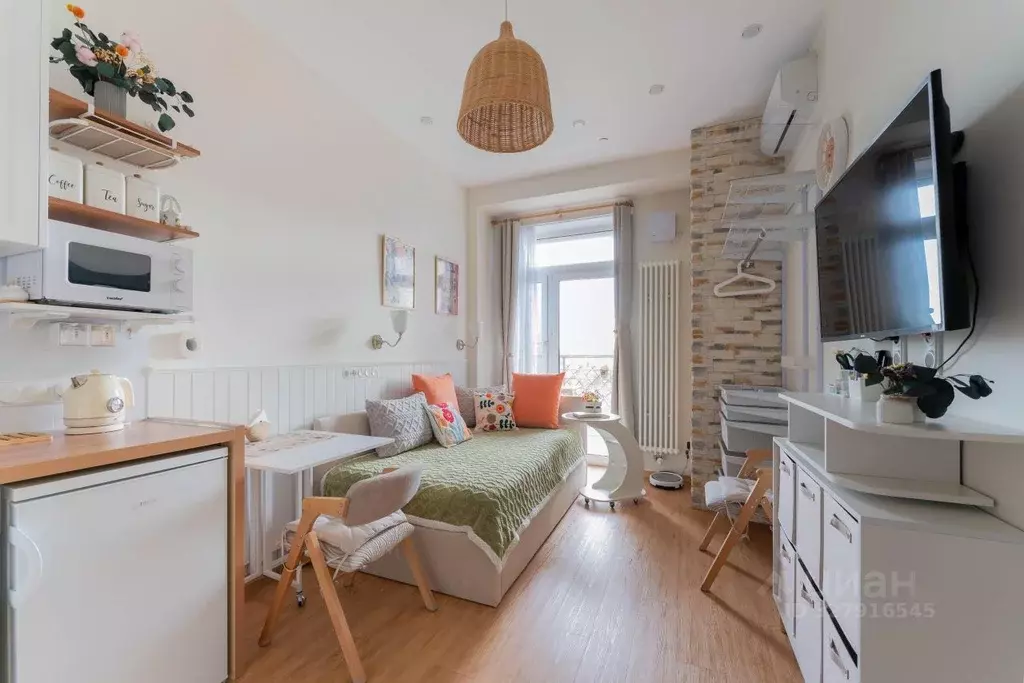 Студия Москва ул. Хромова, 3 (19.0 м) - Фото 1