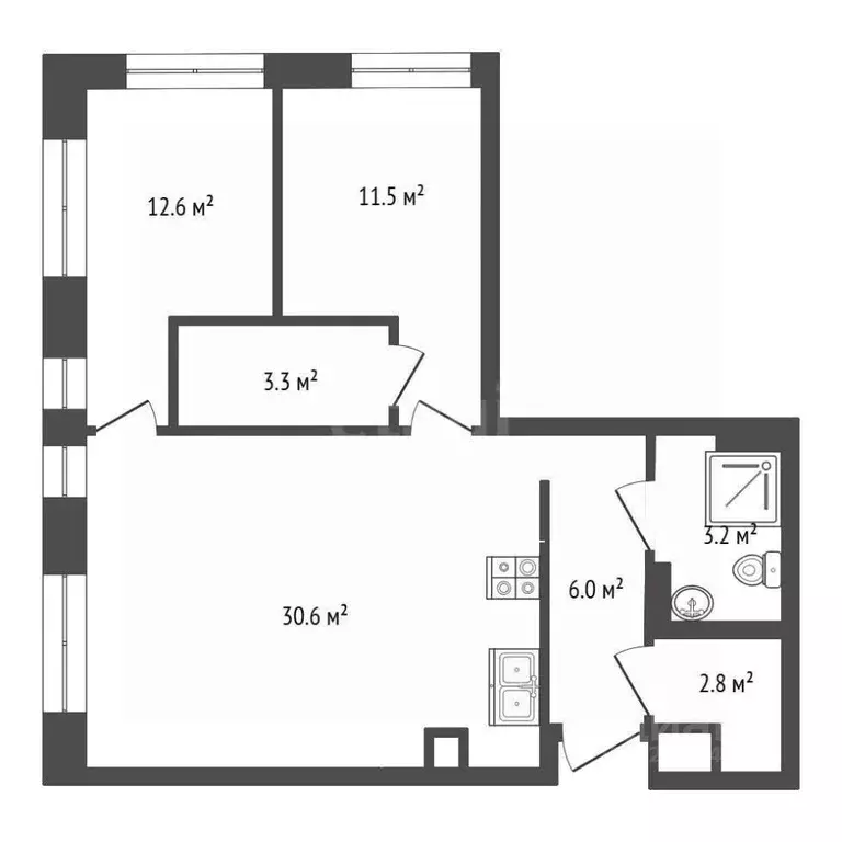 3-к кв. Московская область, Люберцы ул. Кирова, 11 (75.0 м) - Фото 2