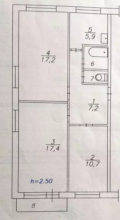 3-к кв. Красноярский край, Красноярск ул. Королева, 8 (63.0 м) - Фото 0