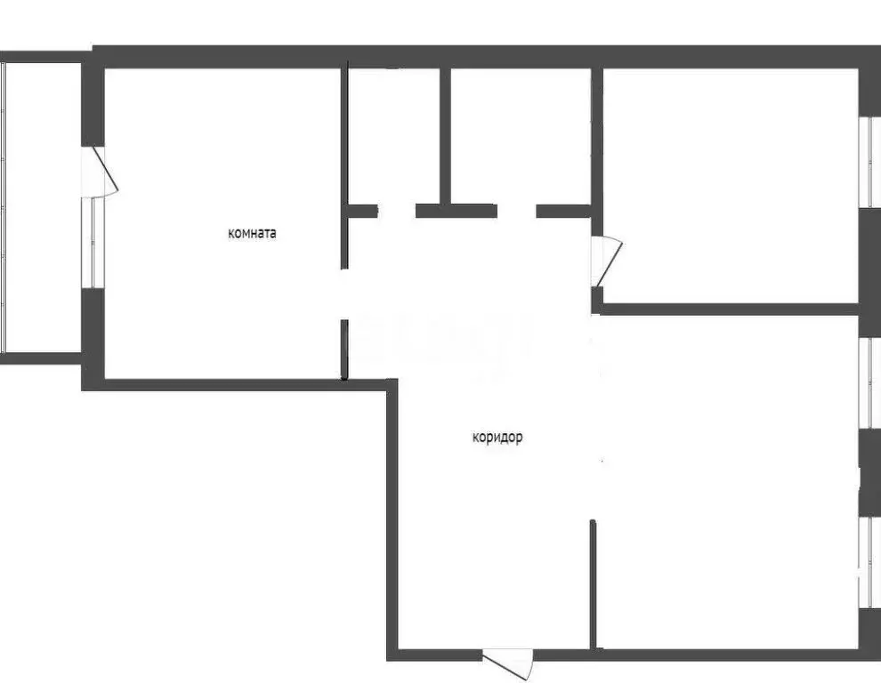 2-комнатная квартира: Улан-Удэ, улица Трубачеева, 152А (70.1 м) - Фото 1