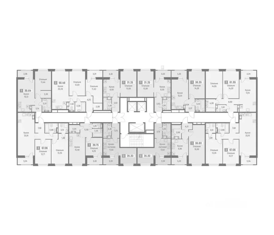 2-к кв. Ленинградская область, Мурино Всеволожский район, ул. ... - Фото 2