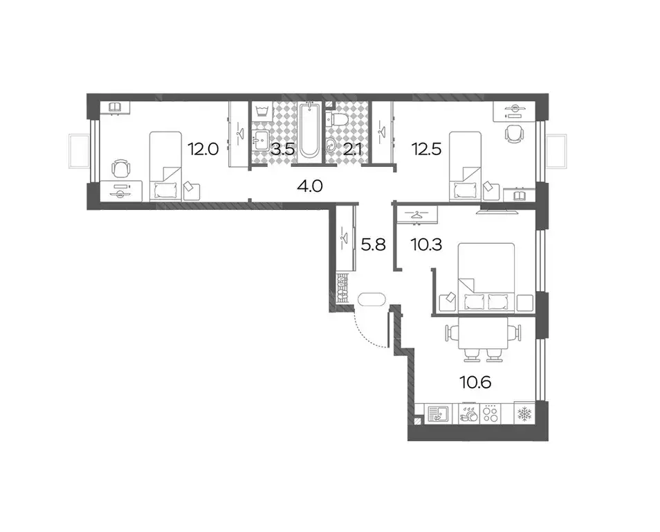 Продаётся 3-к квартира, 60.8 м - Фото 0
