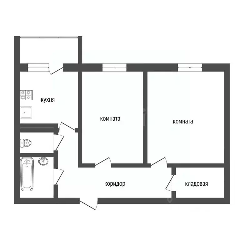 2-к кв. Воронежская область, Воронеж ул. Независимости, 78к1 (45.0 м) - Фото 1