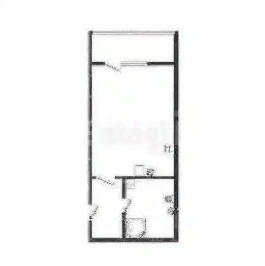 Студия Курская область, Курск ул. Энгельса, 115/6 (26.69 м) - Фото 2