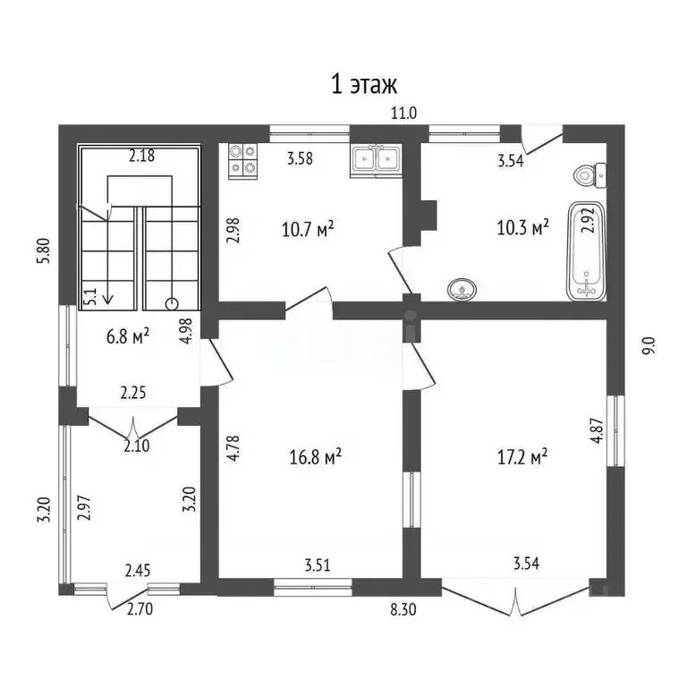 Дом в Краснодарский край, Абинск ул. Лермонтова, 43 (133 м) - Фото 2
