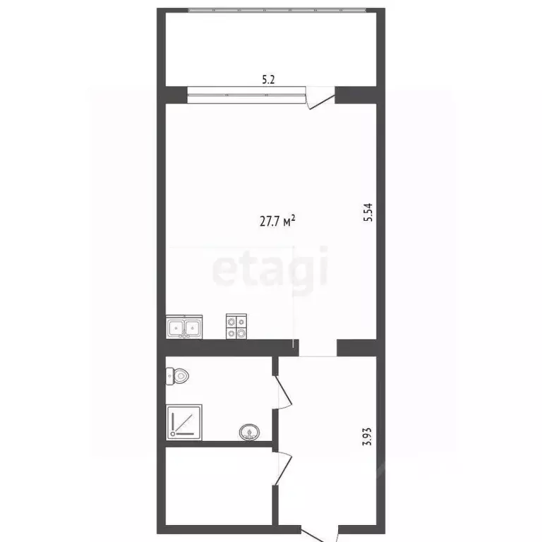 1-к кв. Крым, Евпатория ул. Симферопольская, 2Ф (60.6 м) - Фото 2