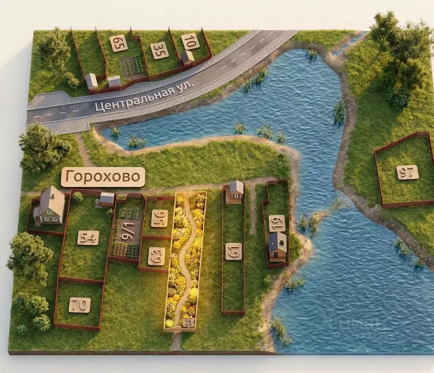 Участок в Калужская область, Мещовск городское поселение, с. Горохово ... - Фото 1