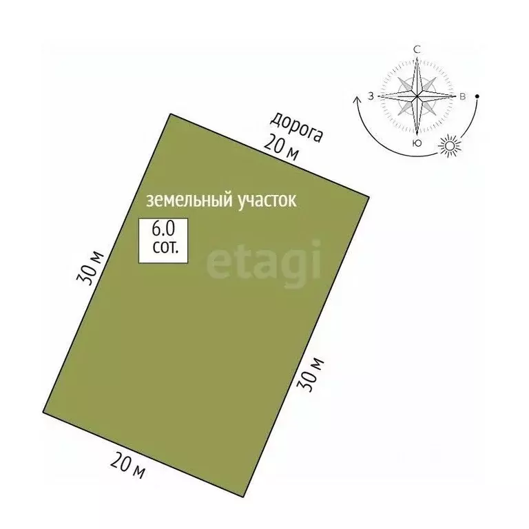 Участок в Крым, Ленинский район, Семисотское с/пос, с. Каменское  (6.0 ... - Фото 2