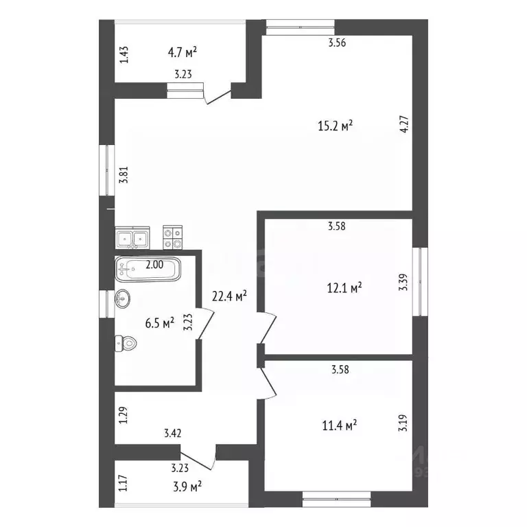 Дом в Тюменская область, Тюмень Надежда (ВОИ) садовое товарищество, ... - Фото 1