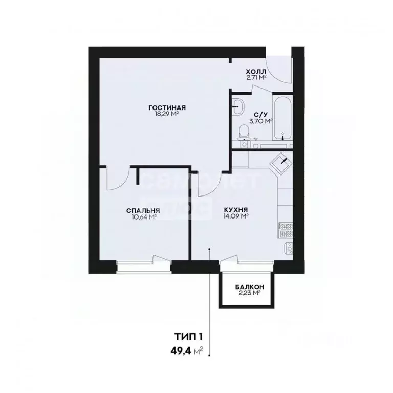 2-к кв. Дагестан, Дербент пер. Карла Маркса, 59А (50.7 м) - Фото 2