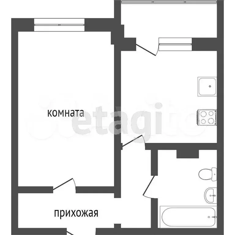 1-к. квартира, 38,5 м, 11/25 эт. - Фото 1