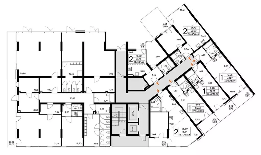 2-к кв. Крым, Алушта муниципальный округ, пос. Семидворье  (45.85 м) - Фото 2