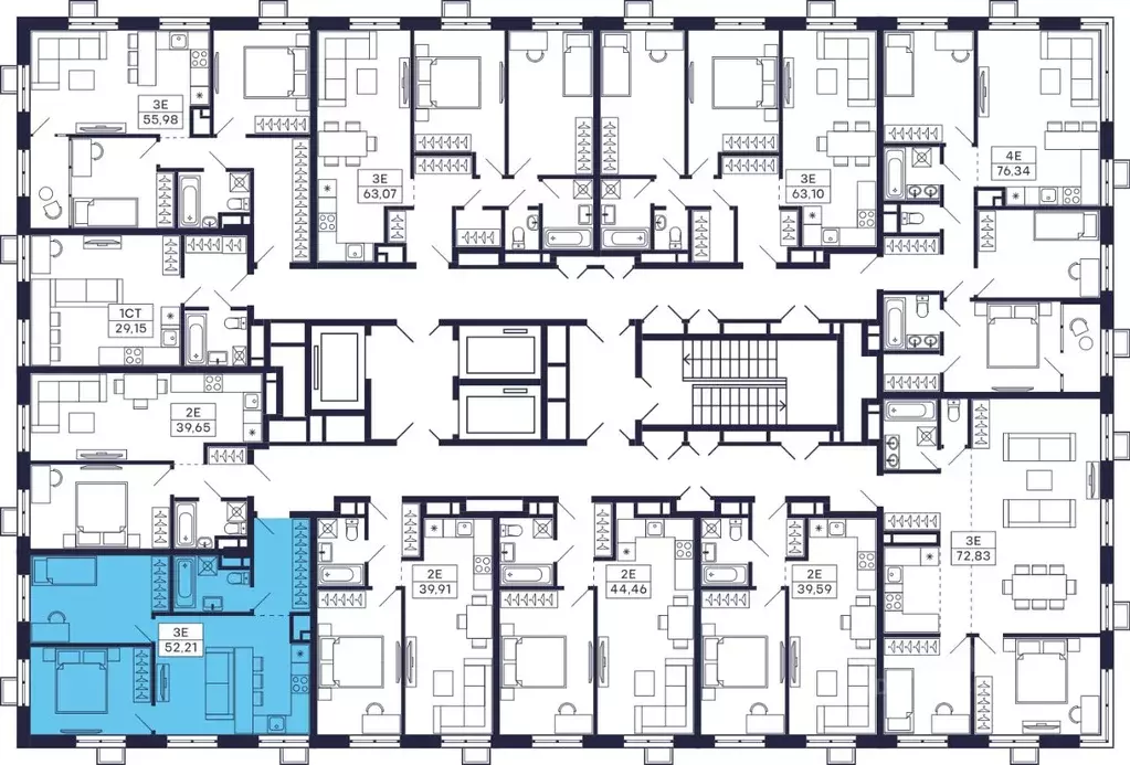 2-к кв. Московская область, Красногорск Павшино мкр, Тетрис жилой ... - Фото 2