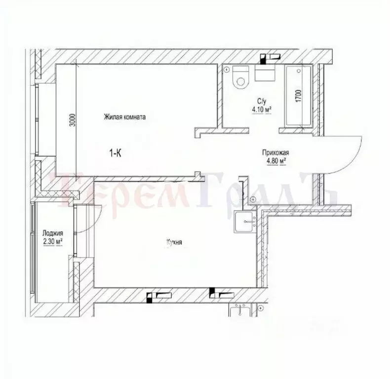 1-комнатная квартира: Новосибирск, Фабричная улица, 65 (32 м) - Фото 0