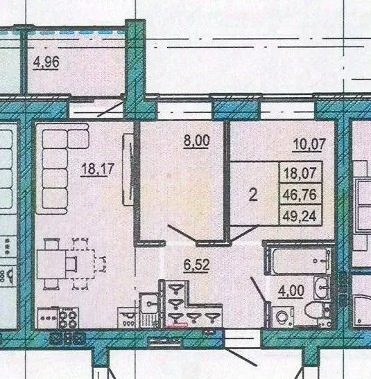 2-к кв. Брянская область, Брянск ул. Имени О.Н. Строкина, 9 (50.0 м) - Фото 1