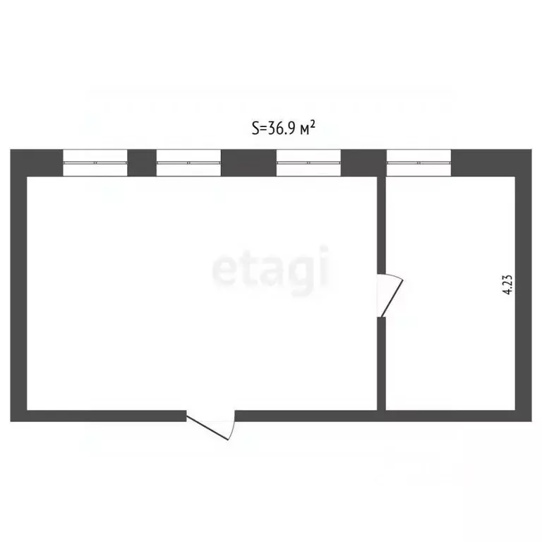 Офис в Тюменская область, Тюмень ул. Герцена, 53 (37 м) - Фото 2